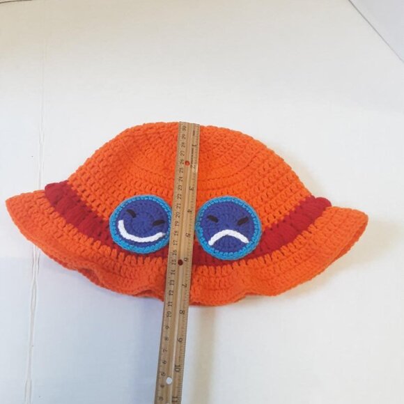 Handmade Crochet  Ace Styles Anime Cosplay Bucket Hat New
